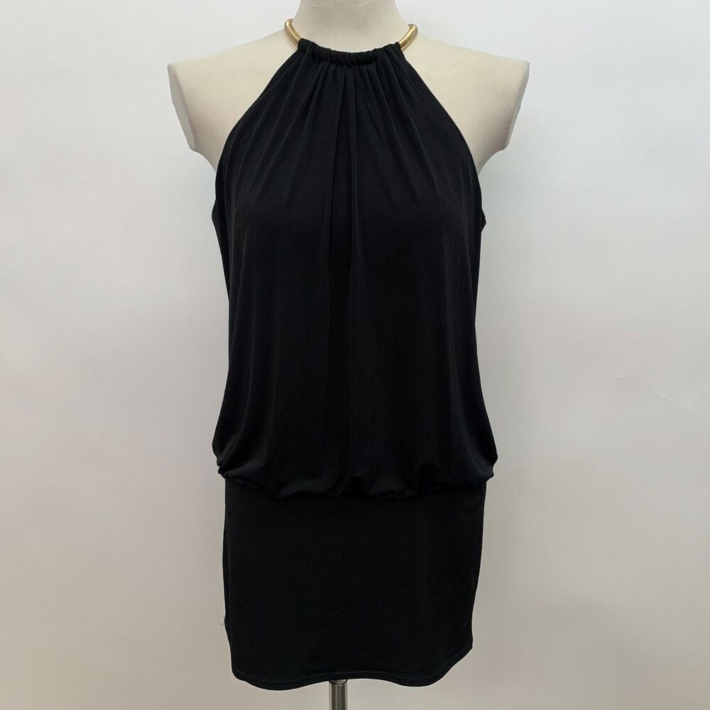 Laundry by Shelli Segal Women's Top Size 6 Black Racer Back Sleeveless